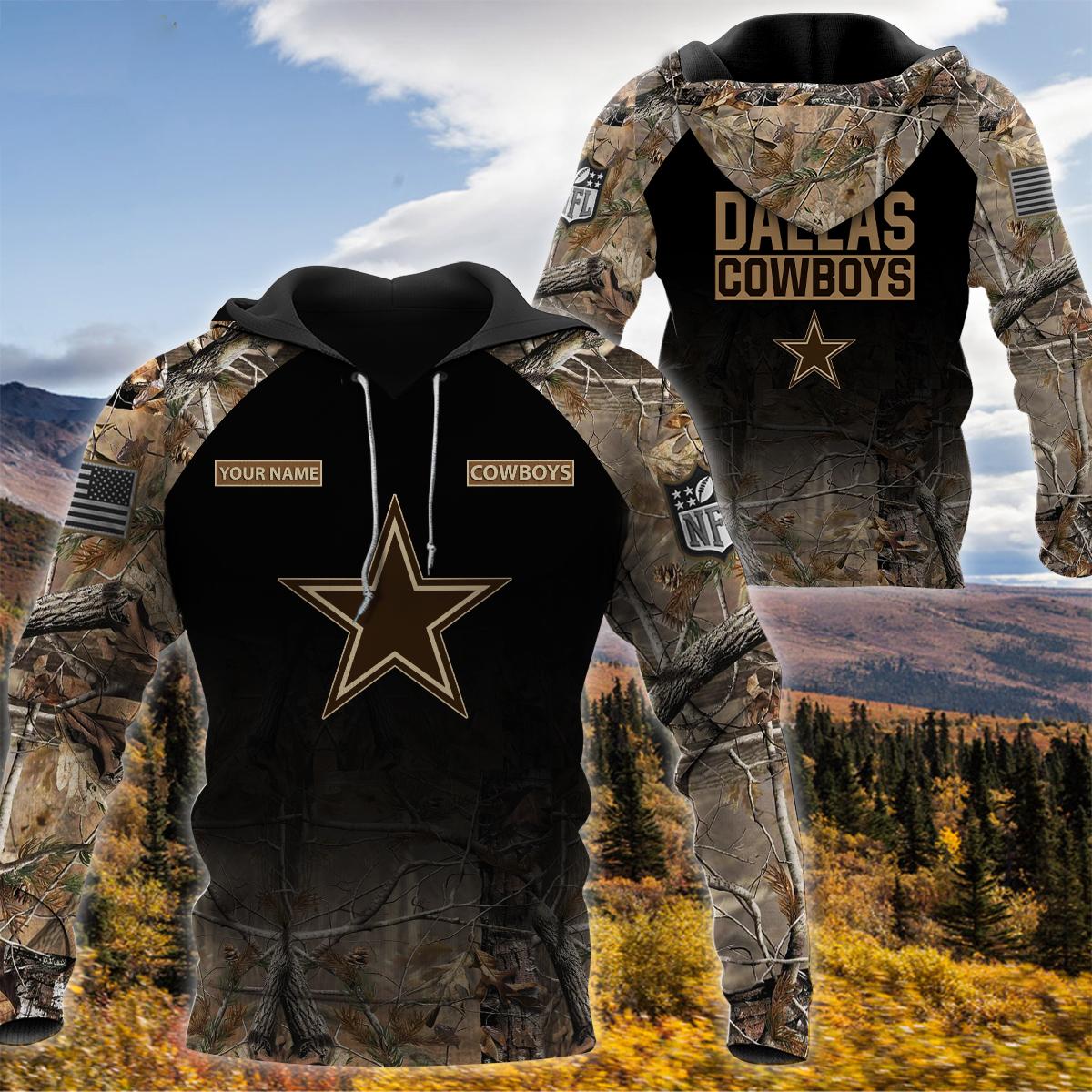 Denver Broncos NFL Team Realtree Camo Hunting Hoodie 3D All Over Print