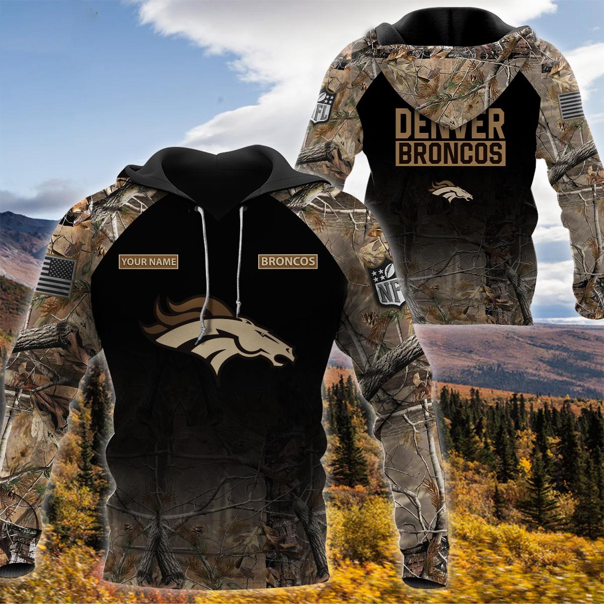 Denver Broncos NFL Special Camo Hunting Personalized Hoodie T