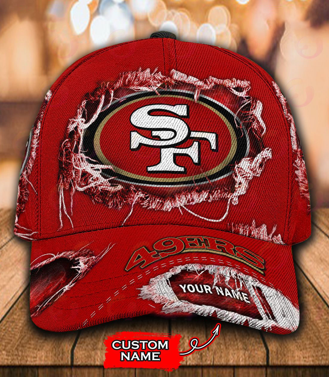San Francisco 49ers-Personalized NFL Classic Cap-V2 - Winxmerch