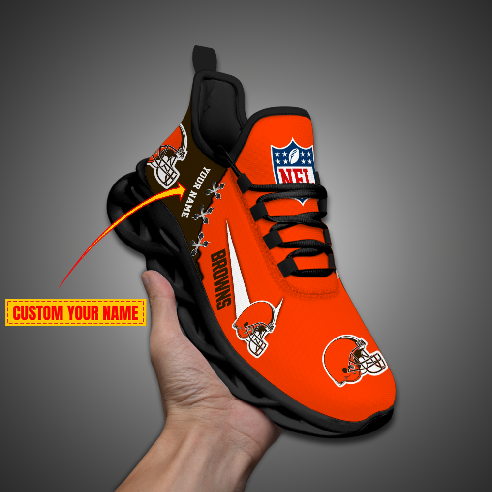 Custom Name Cleveland Browns Personalized Max Soul Shoes