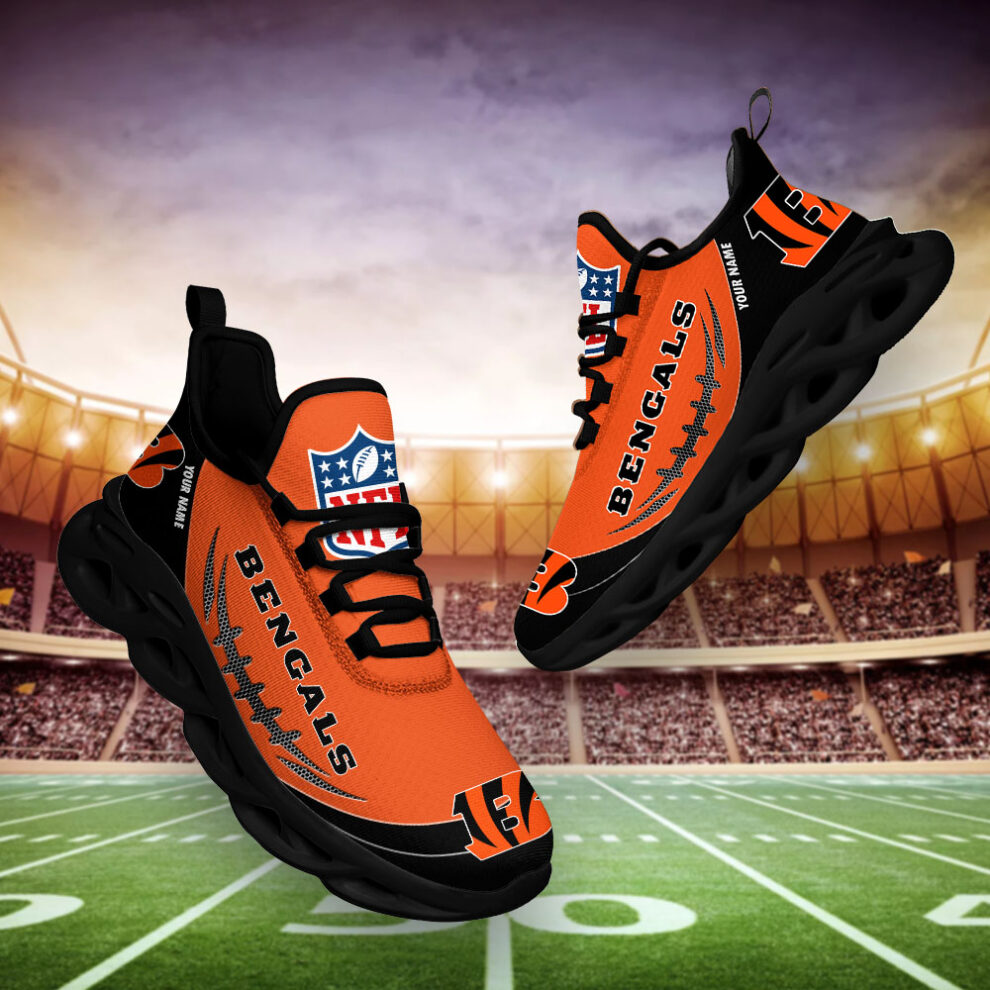 Cincinnati Bengals-Personalized NFL Max Soul Shoes - Winxmerch