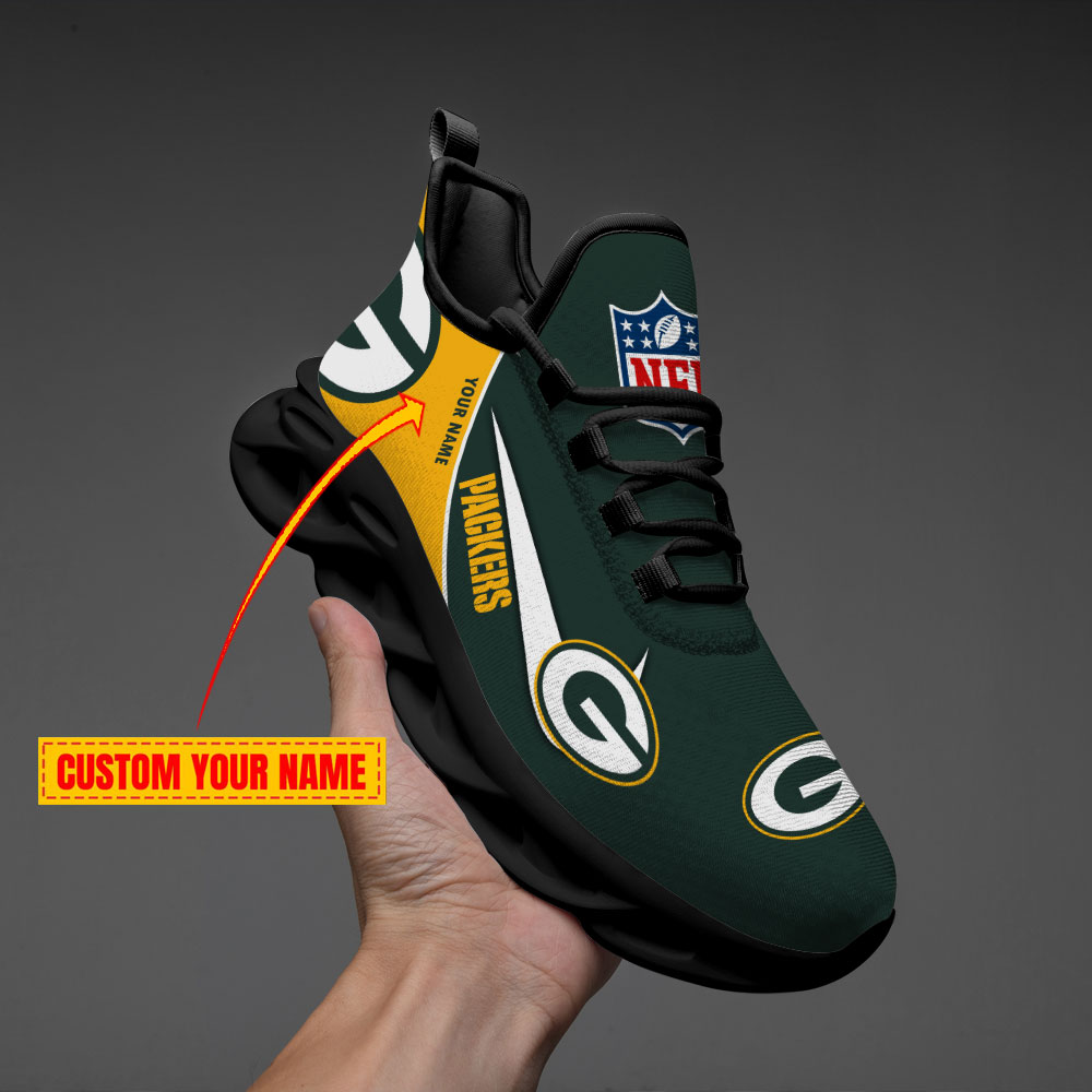 Green Bay Packers - Personalized Luxury NFL Max Soul Shoes 281122 ...