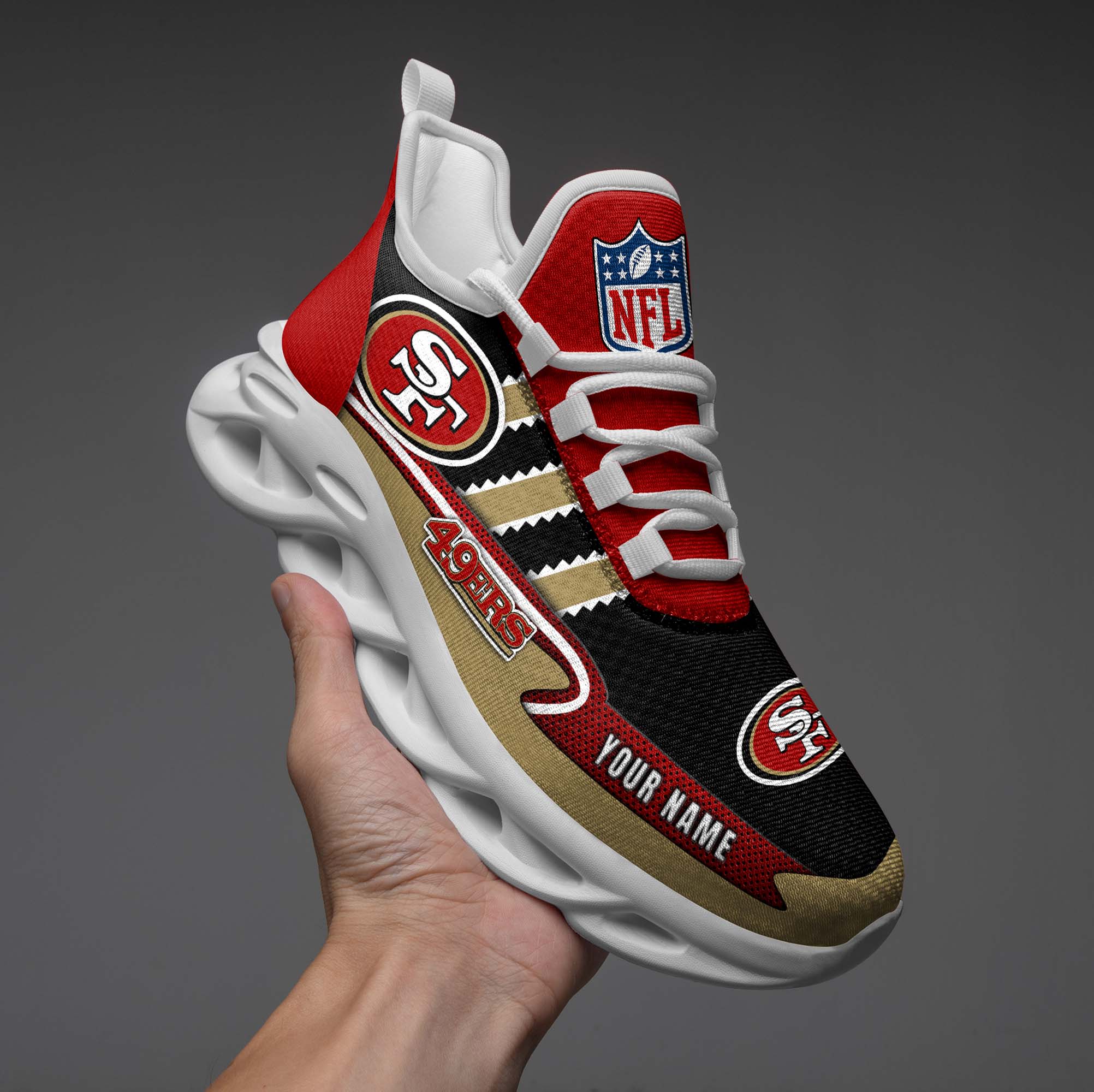 Personalized NFL San Francisco 49ers Max Soul Shoes - Winx Merch