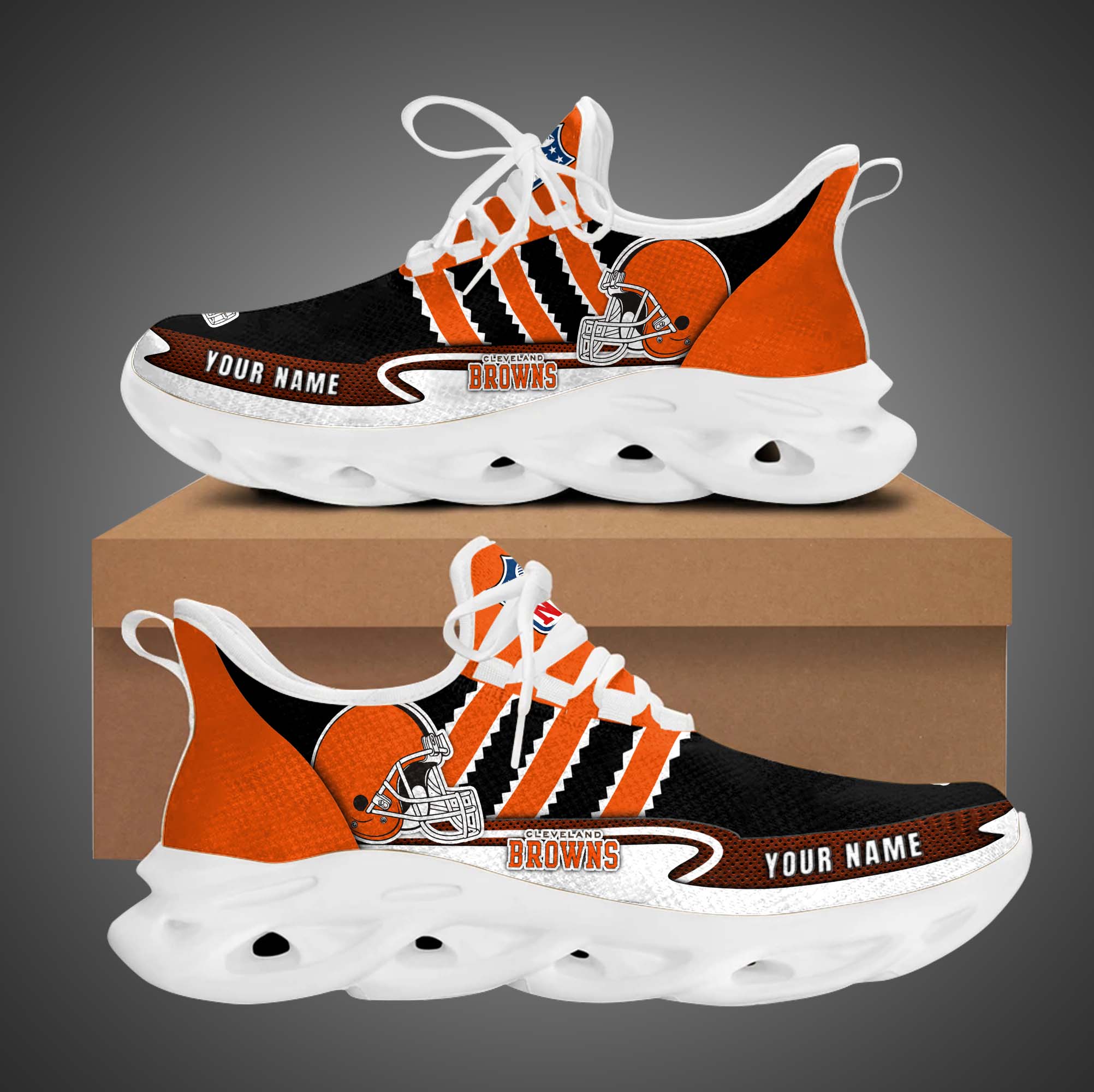 Cleveland Browns Nfl Max Soul Sneaker Custom Name