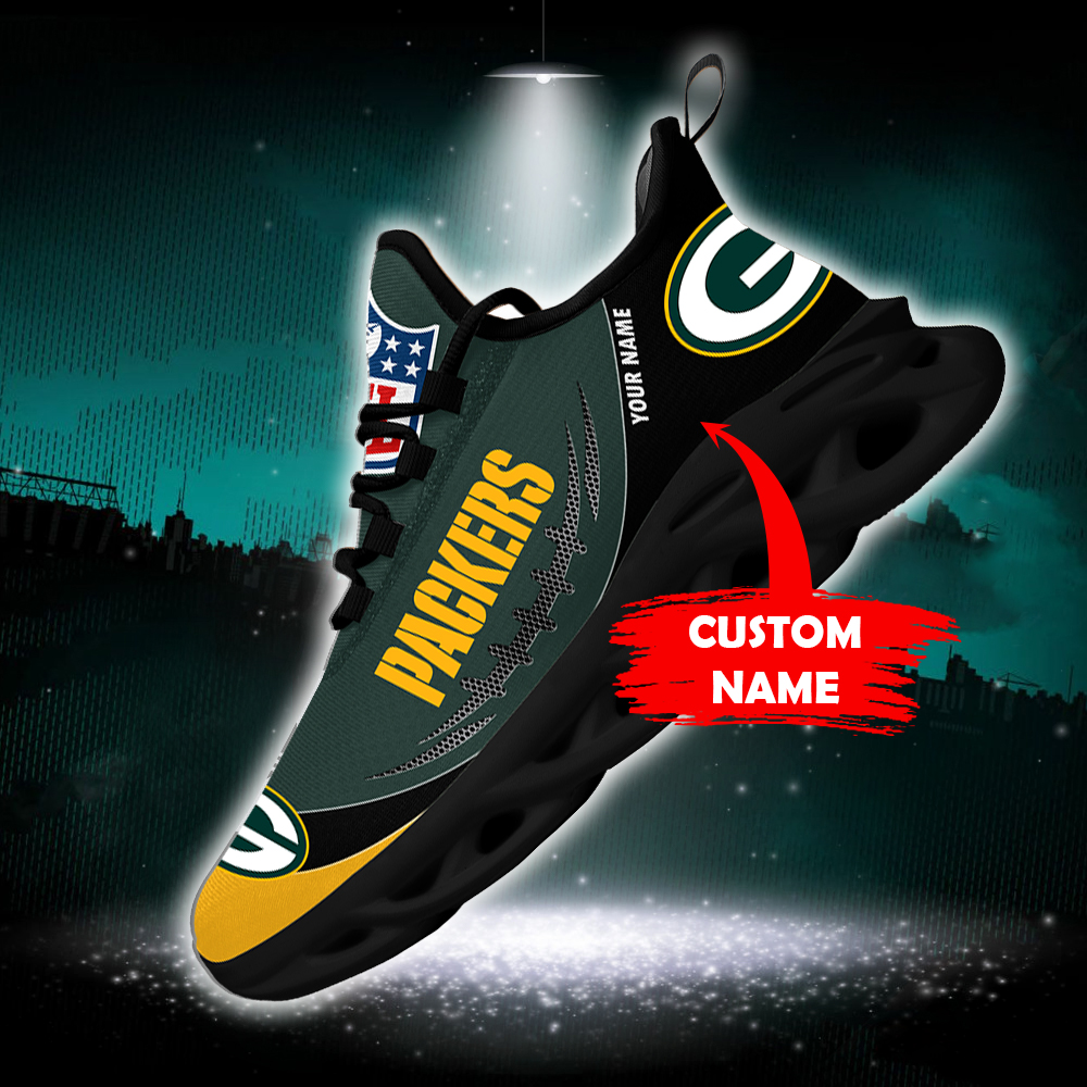 Green Bay Packers-Personalized NFL Max Soul Shoes - Winx Merch