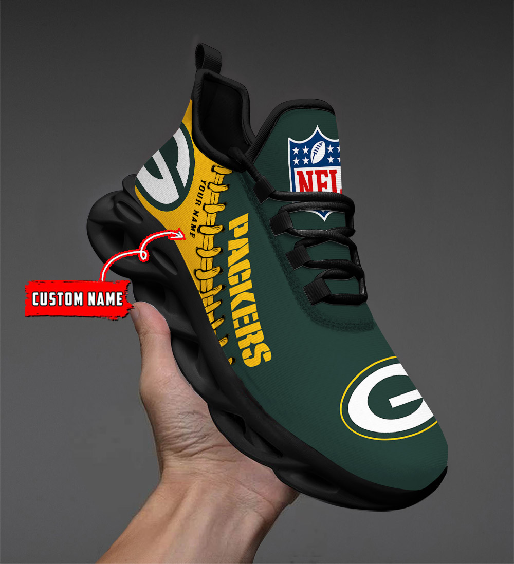 Green Bay Packers- Personalized NFL Max Soul Shoes V2 - Winx Merch