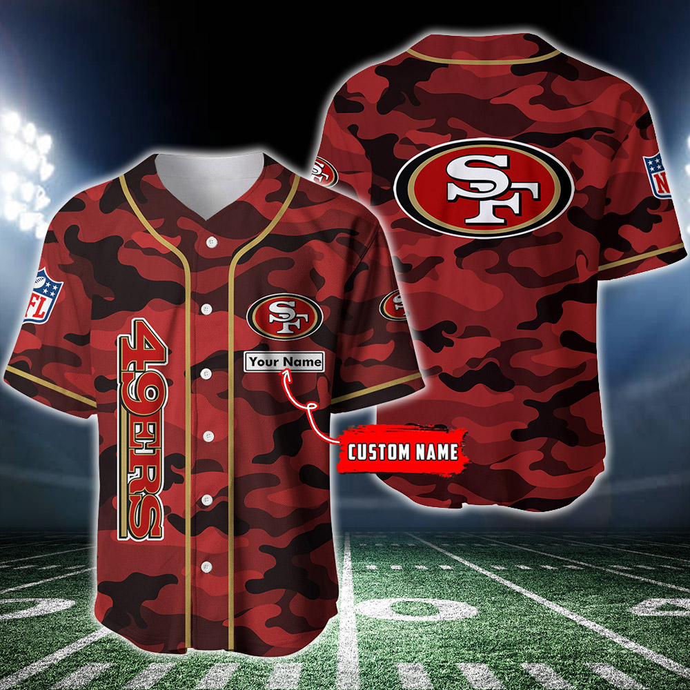 NFL San Francisco 49ers Baseball Jersey Gift For 49ers Fans