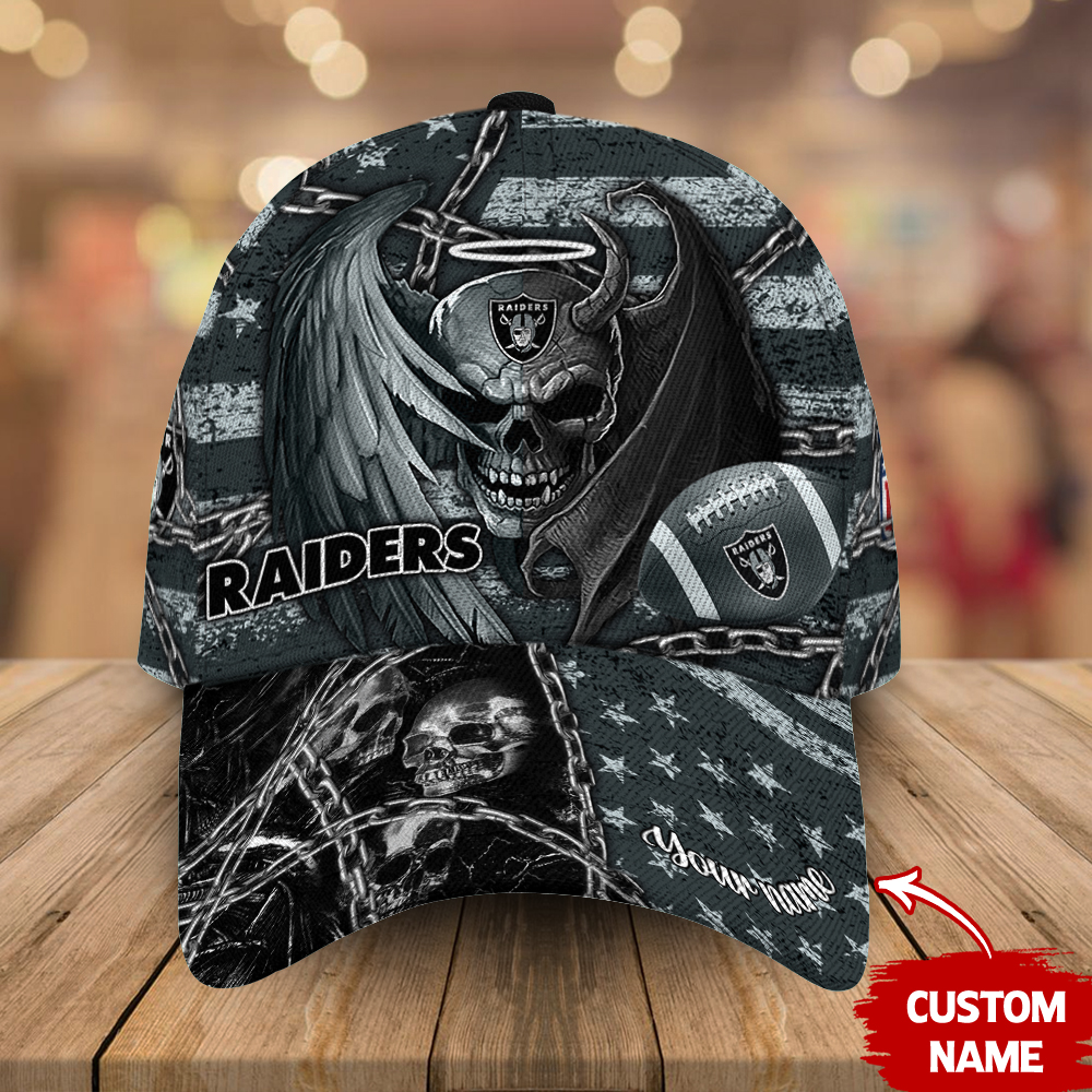 Las Vegas Raiders-Personalized NFL Skull Cap 2302 - Winxmerch