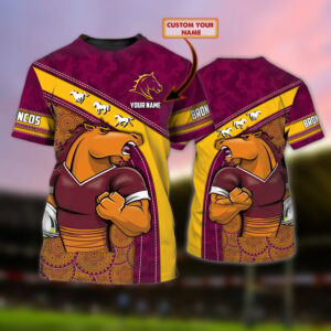 Brisbane Broncos NRL Personalized 3D Hoodies Home Jersey - USALast