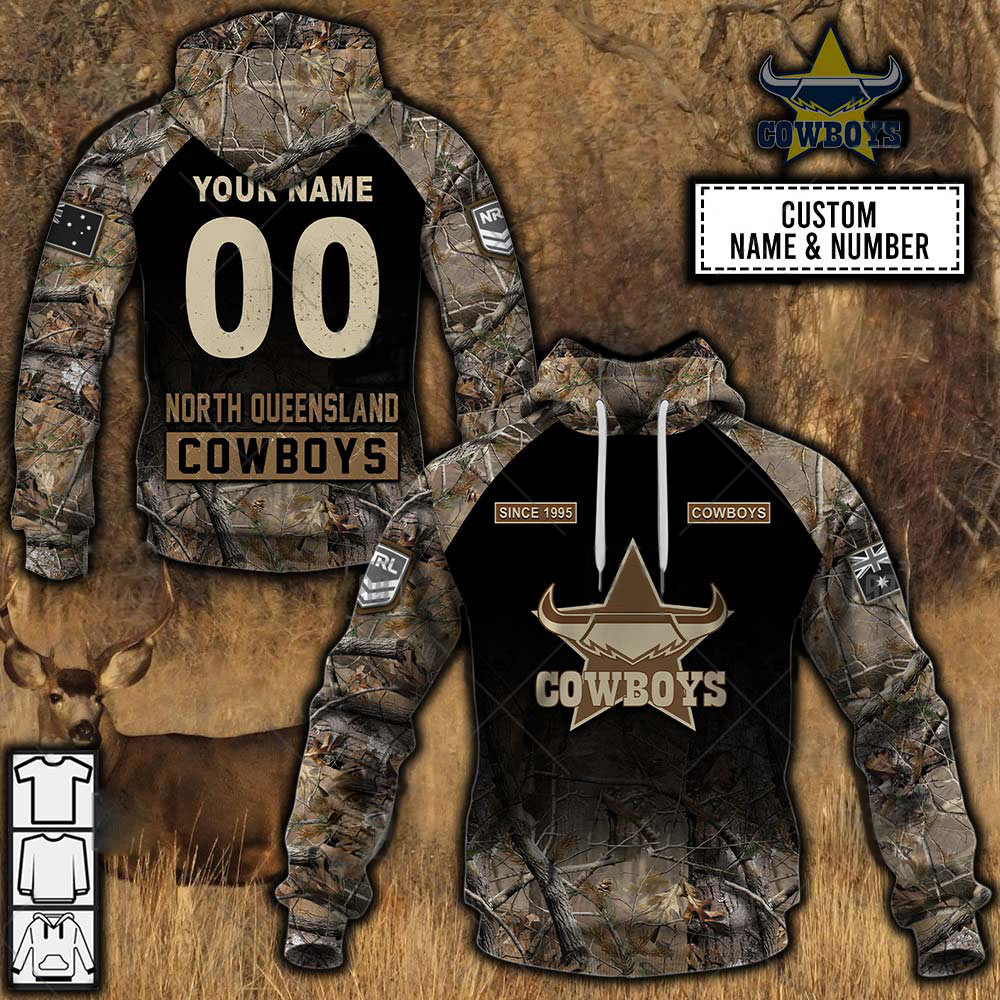 Personalized NRL North Queensland Cowboys Special Camo, 50% OFF