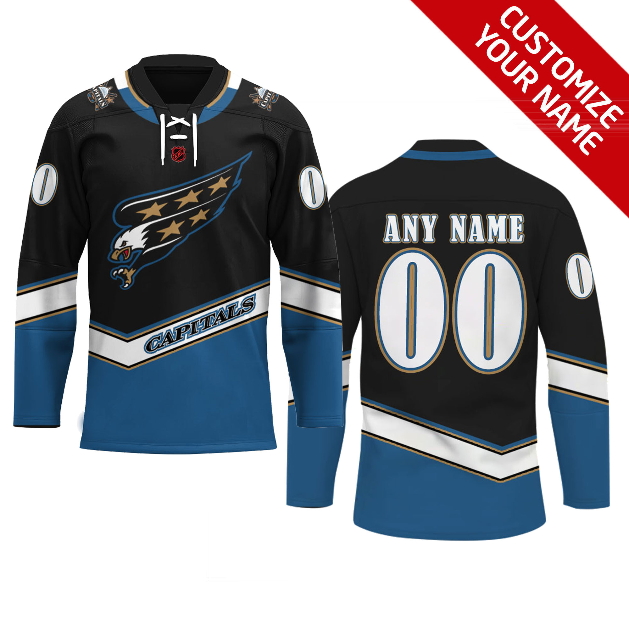 Personalized Name And Number NHL Washington Capitals Special