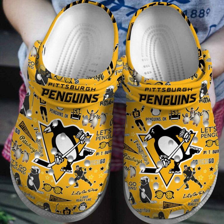 Pittsburgh Penguins Color Splash Crocs Clog Shoes - Jomagift