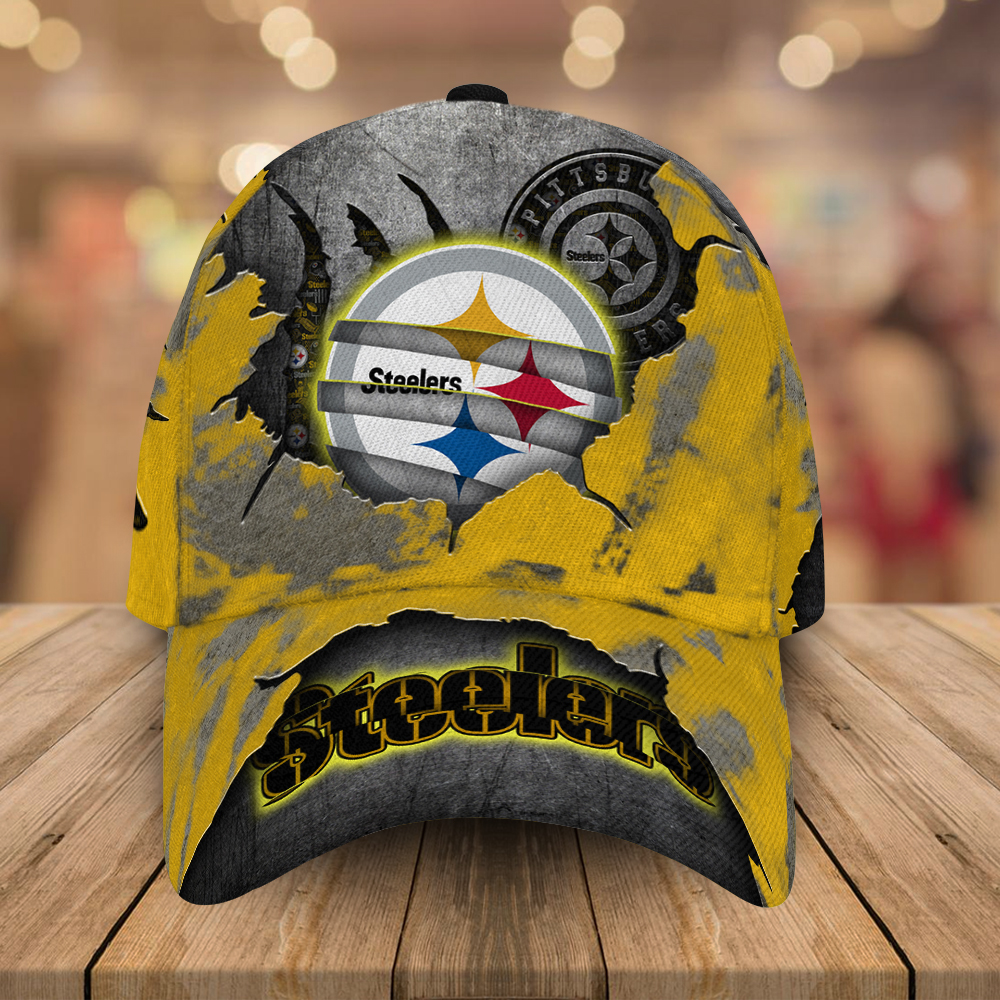 Pittsburgh Steelers Luxury 3D Cap Baby Yoda NFL Custom Name