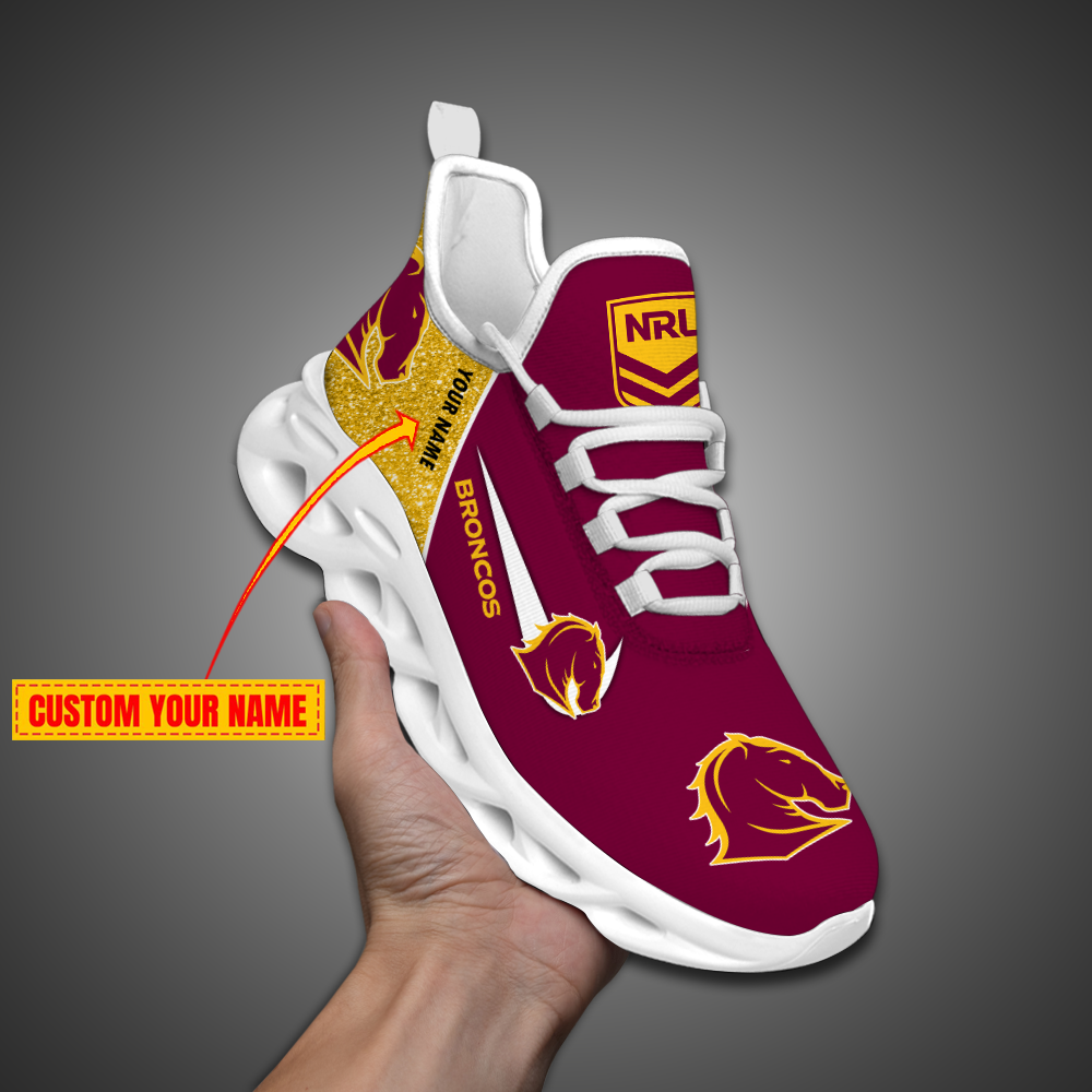 DS004-Brisbane Broncos-NRL M5 Personalized Max Soul Shoes ( Free Shipping )  – Sensistore