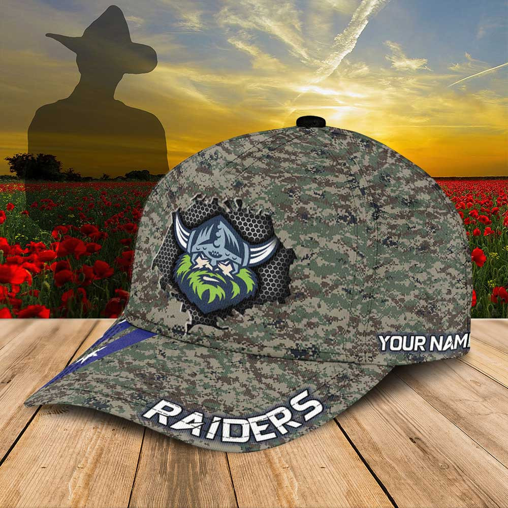 Canberra Raiders-NRL AFL Personalized Anzac Day Classic Cap For Fan ...