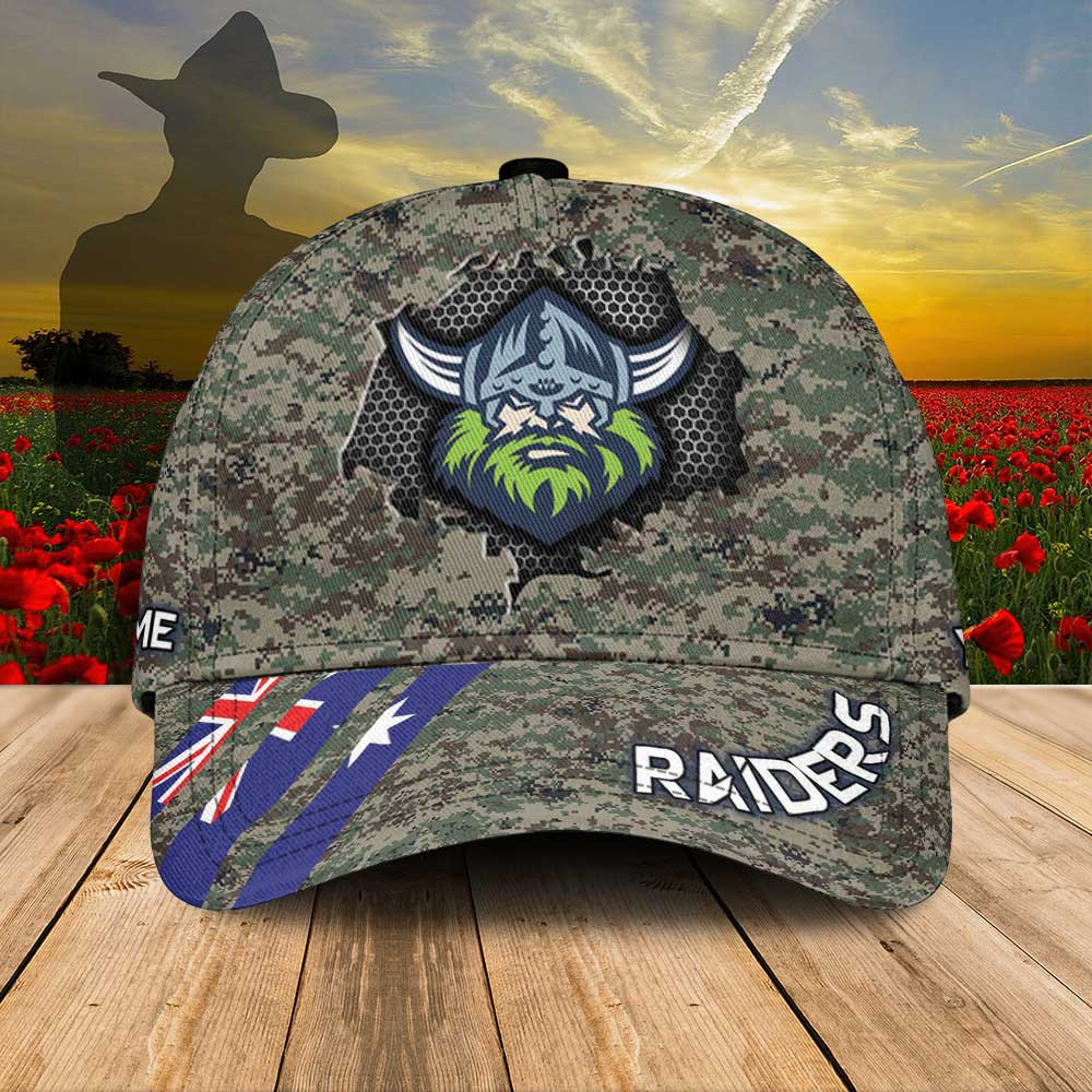 Canberra Raiders-NRL AFL Personalized Anzac Day Classic Cap For Fan ...